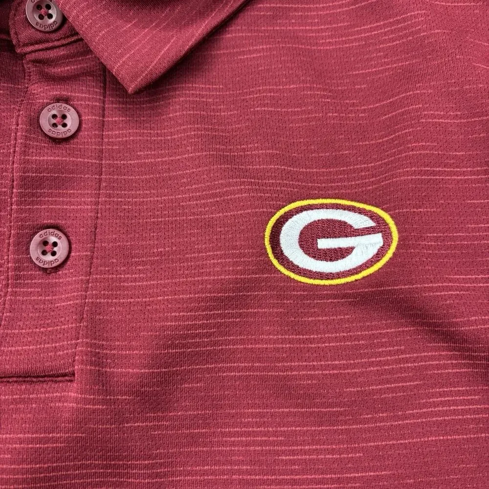 Adidas Georgia Bulldogs Performance Polo Shirt Men XL Red Logo Football Golf